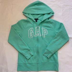 GAP Teal Zip-Up Hoodie Size Medium